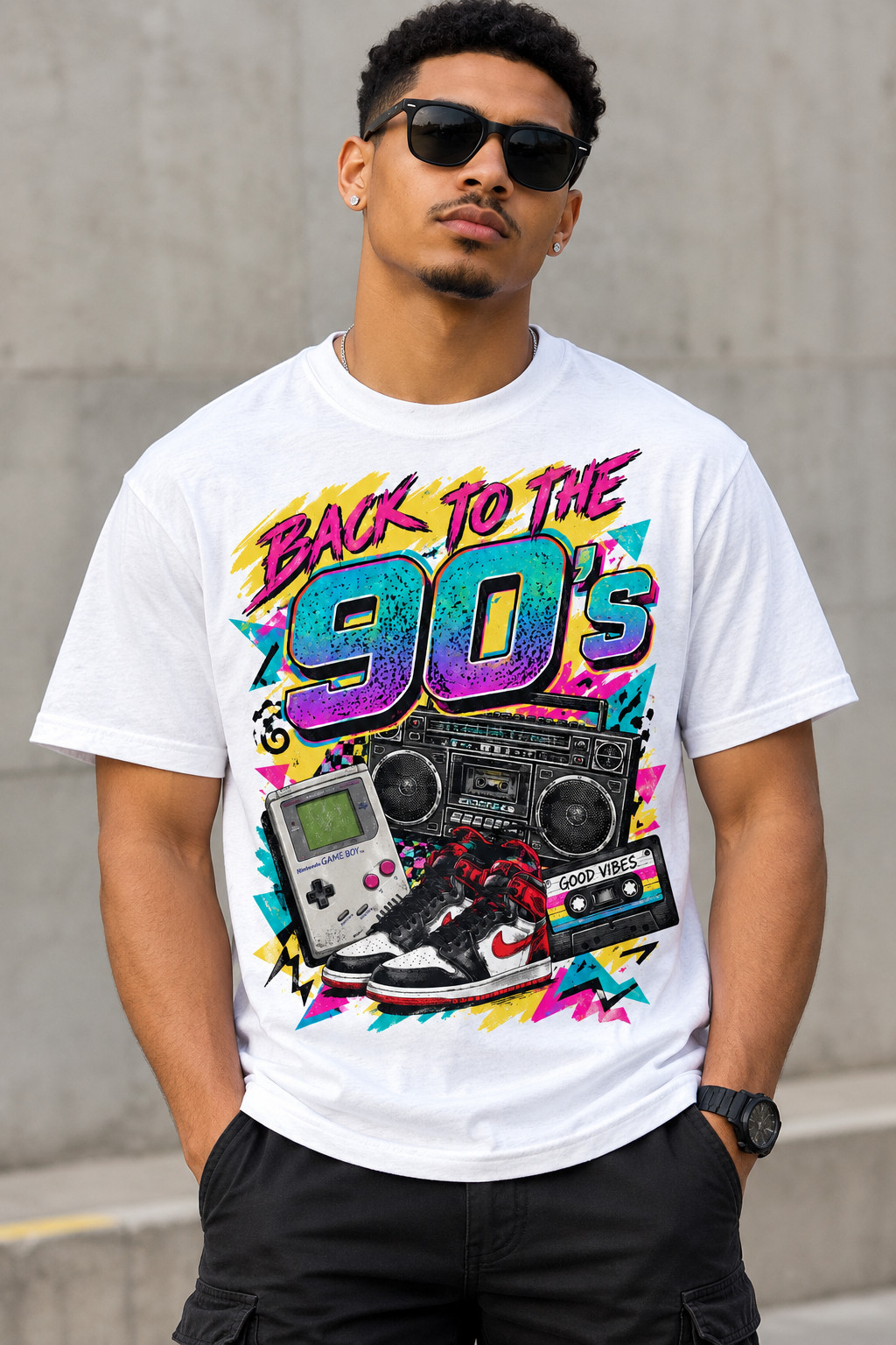 Men\'s 1990\'s Retro Icon T-shirt Men\'s 1990\'s Retro Icon T-shirt