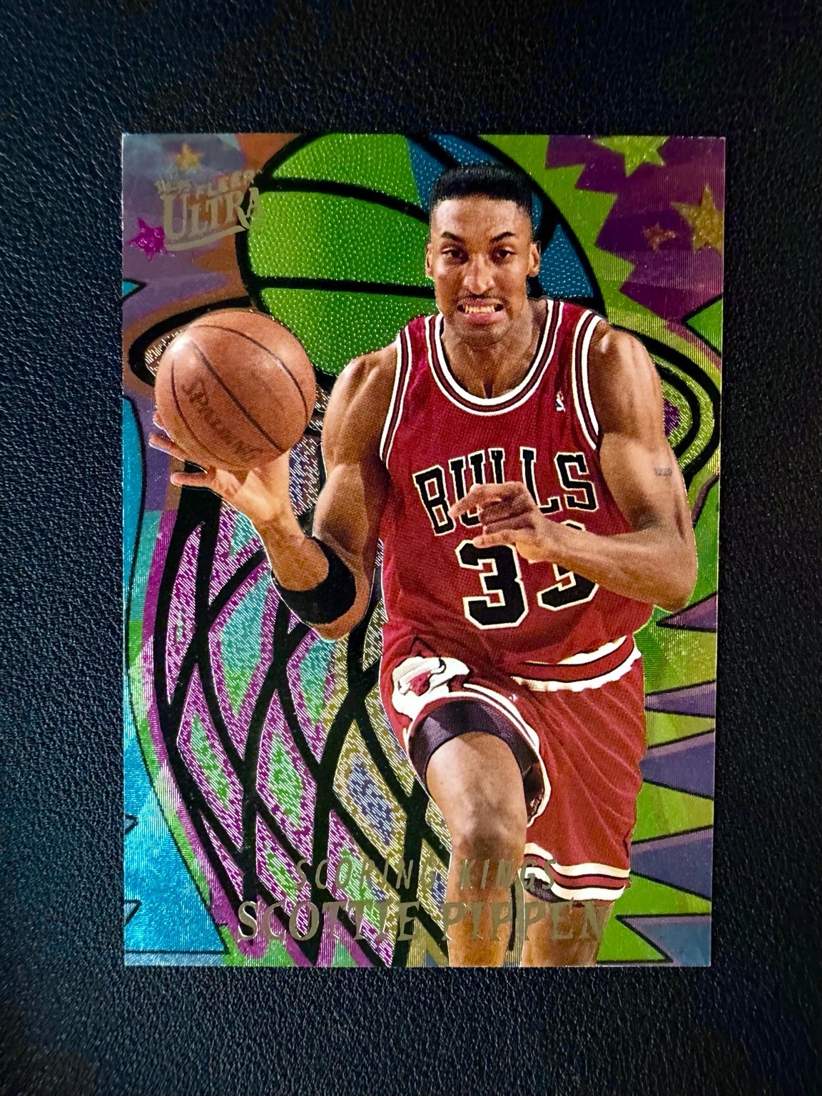 1994-95 Fleer Ultra - Scoring Kings Scottie Pippen #6 Bulls Insert 1994-95 Fleer Ultra - Scoring Kings Scottie Pippen #6 Bulls Insert