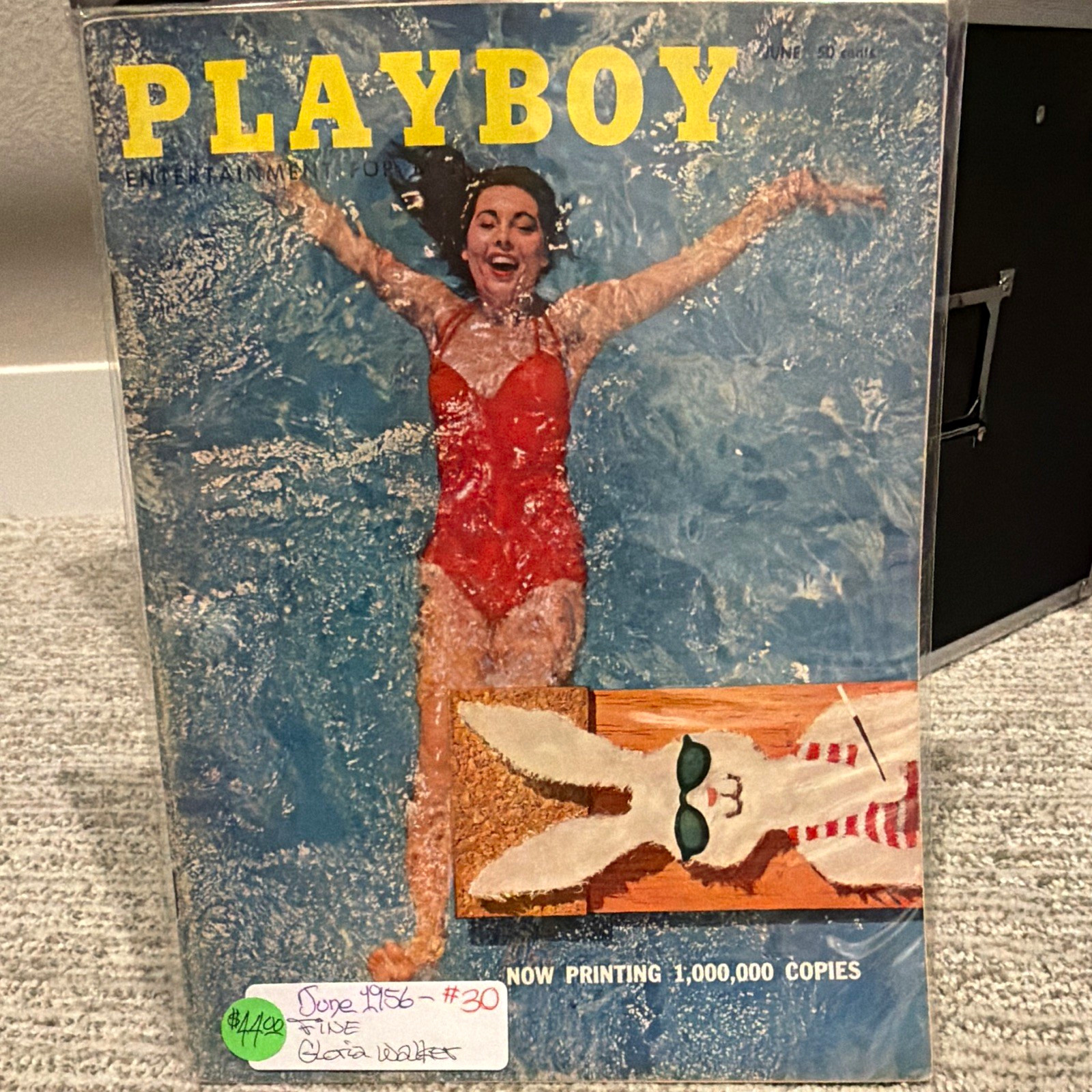 Playboy Magazine June 1956 Issue #30 - Gloria Walker Illustrated Playboy Magazine June 1956 Issue #30 - Gloria Walker Illustrated