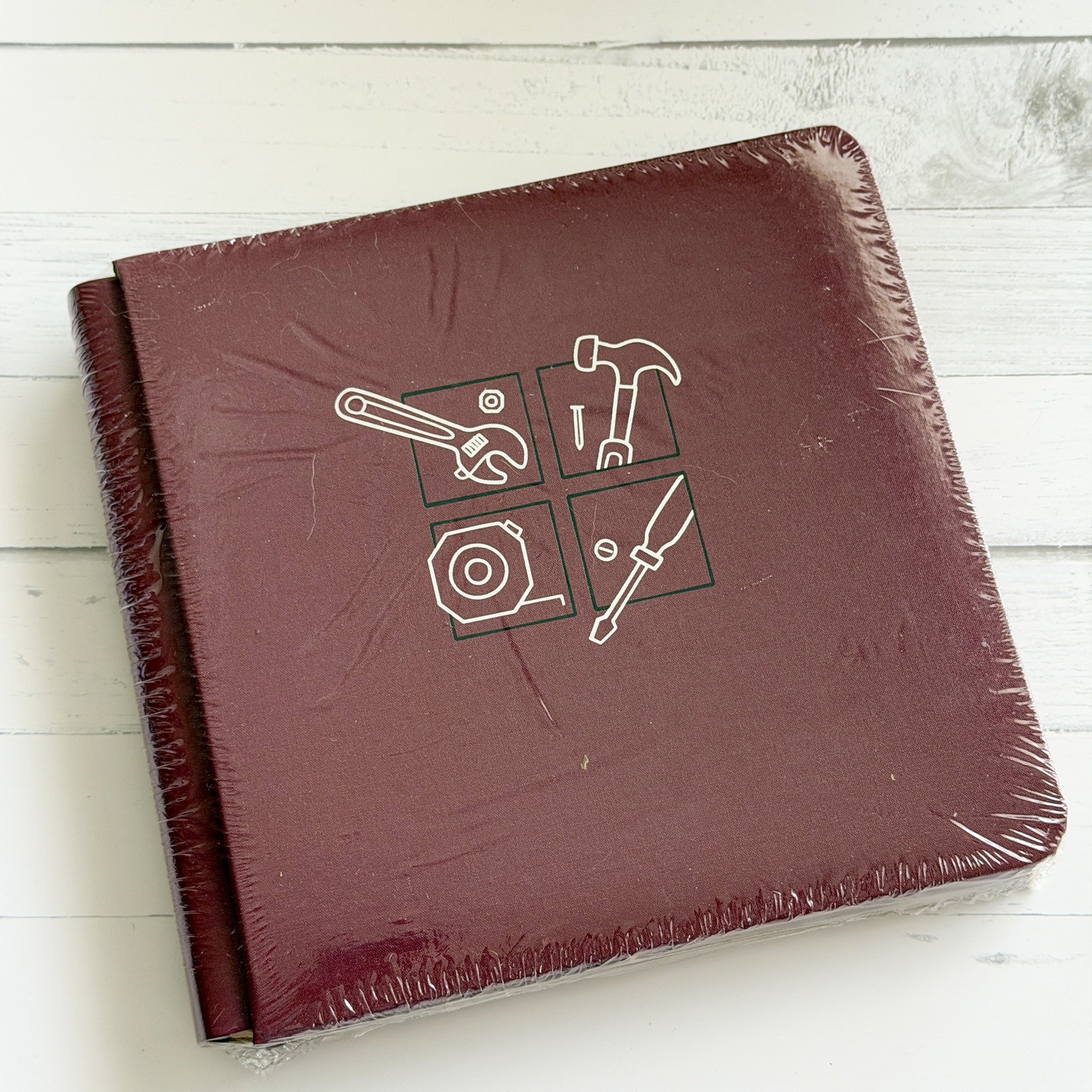 NEW Creative Memories Burgundy Red Mr Fix It Tools 8 x 8 Scrapbook Album Cover NEW Creative Memories Burgundy Red Mr Fix It Tools 8 x 8 Scrapbook Album Cover