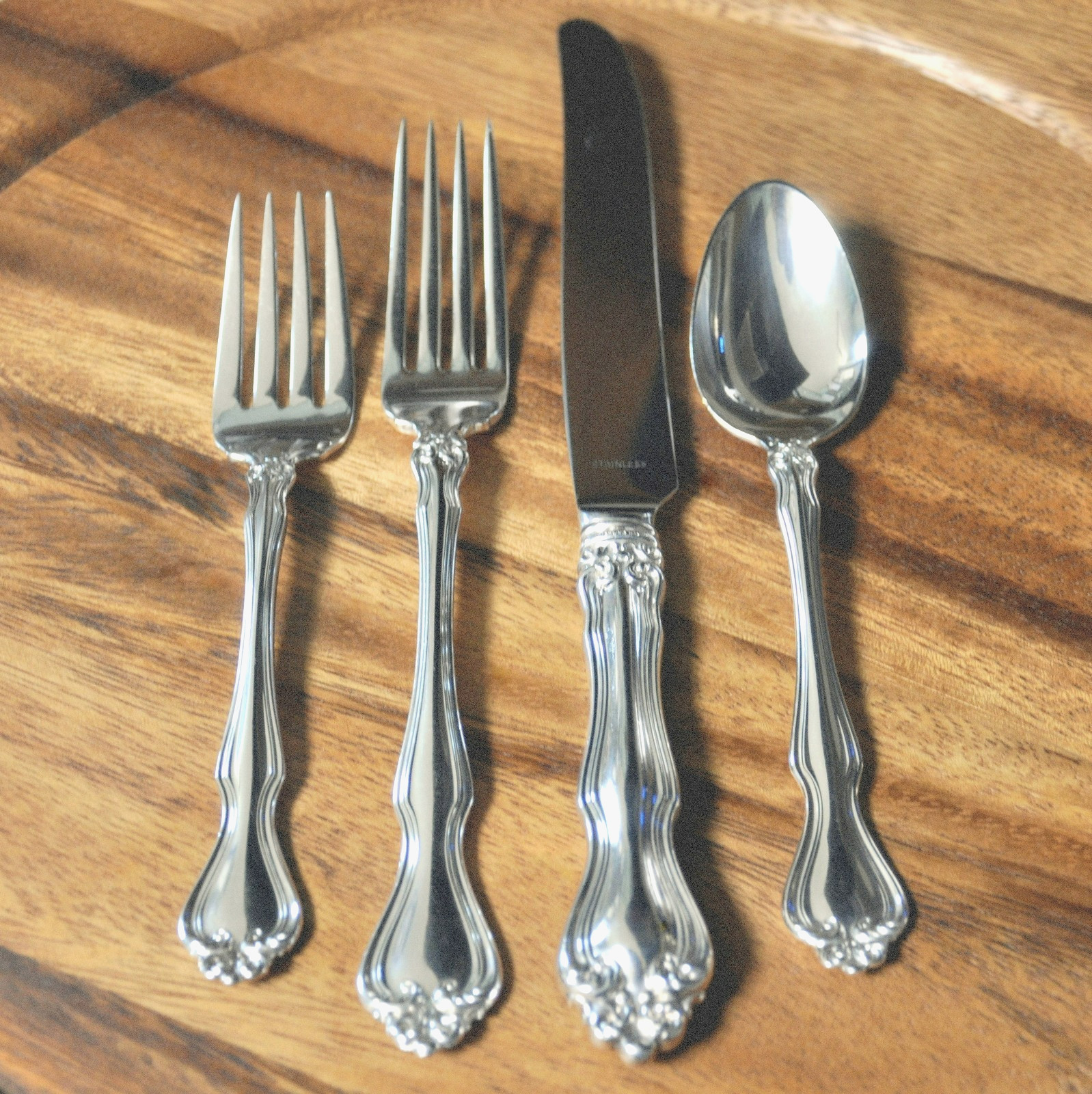 Westmorland George & Martha Washington 4pc Sterling Silver Place Setting Fork + Westmorland George & Martha Washington 4pc Sterling Silver Place Setting Fork +