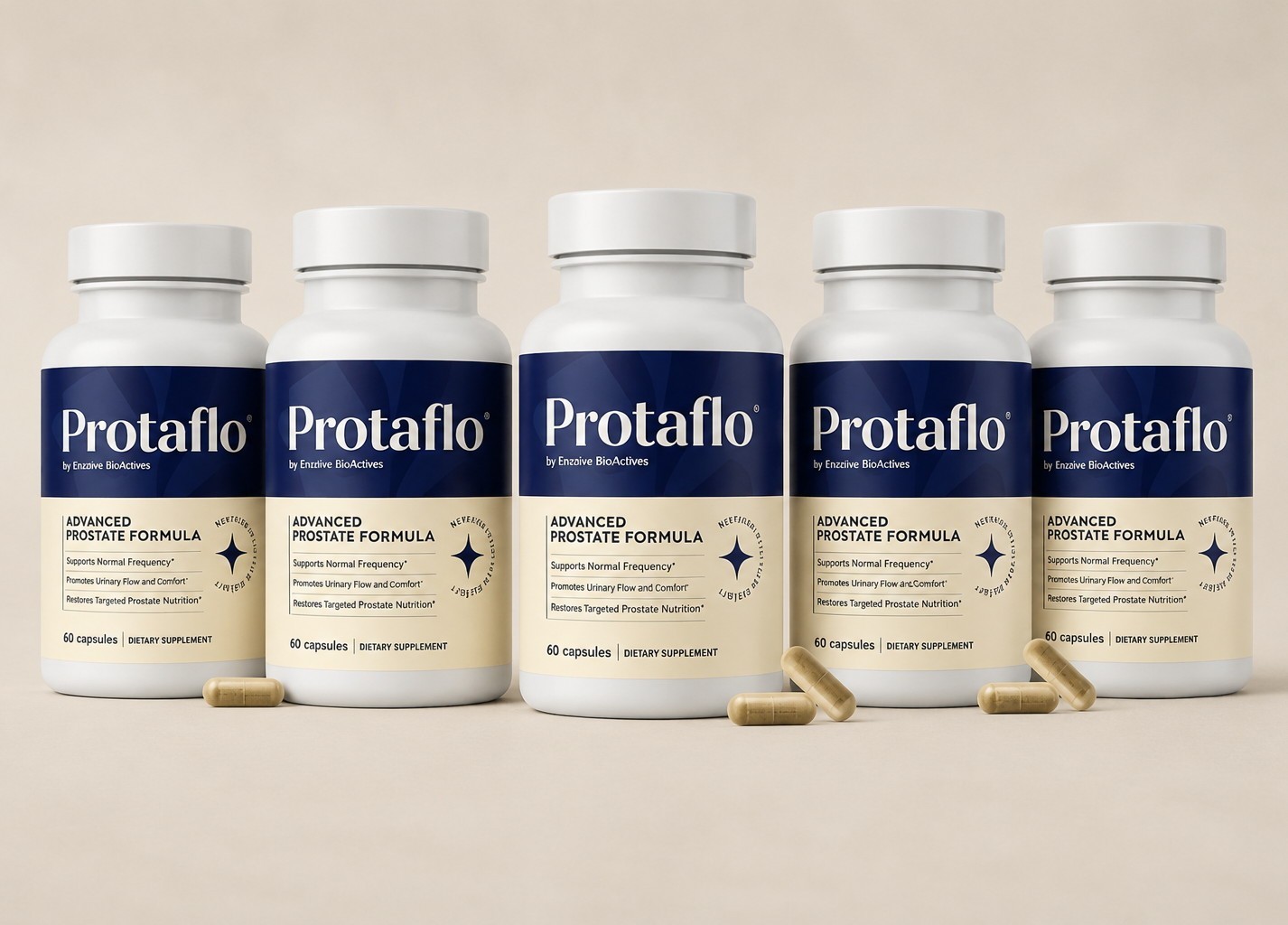 5 Pack Protaflo Enclave BioActives D3 Zinc Natural Supplement Capsules 60 Count