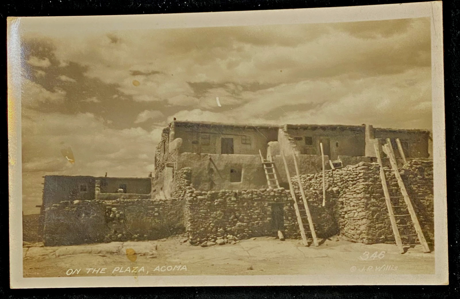 1930\'s J.R. Willis Gallup New Mexico Photographer RPPC Real Photo Acoma Pueblo 1