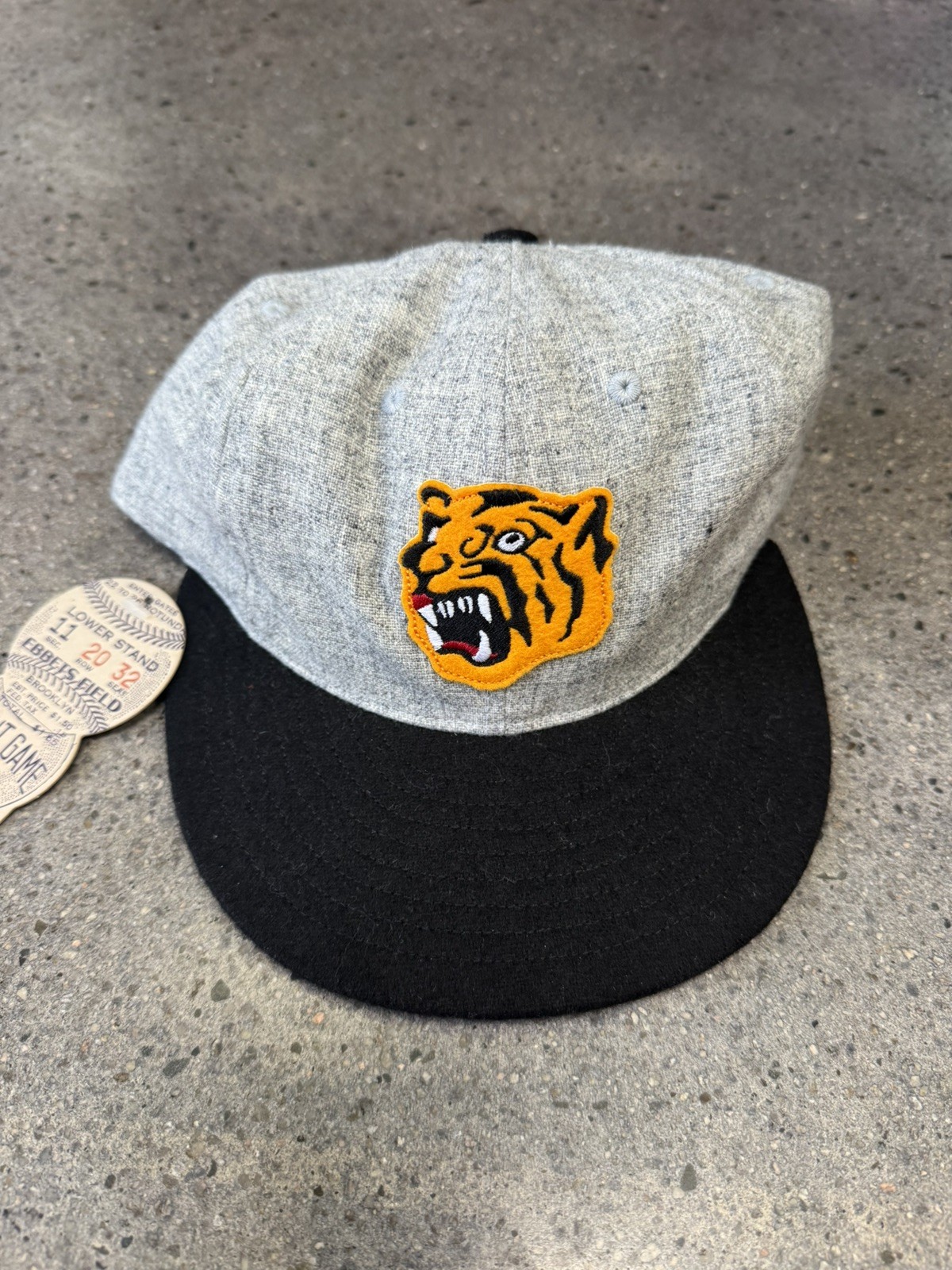 NWT Ebbets Field Flannels Osaka Tigers 1940 Wool Baseball Hat Cap Japan VTG USA