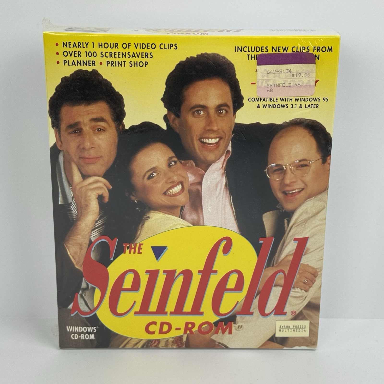 Brand New Sealed Rare 1995 Big Box The Seinfeld PC Windows CD-ROM Byron Preiss Brand New Sealed Rare 1995 Big Box The Seinfeld PC Windows CD-ROM Byron Preiss