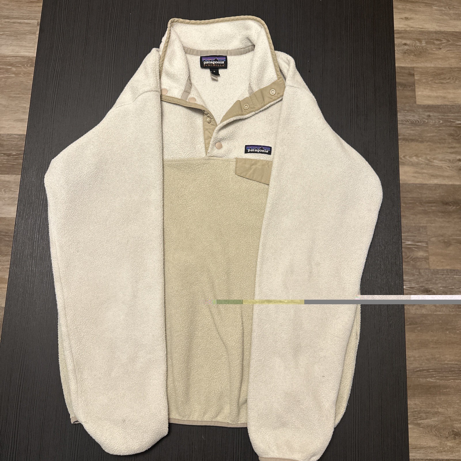 Patagonia Synchilla Snap Fleece Pullover Oatmeal Heather White Men’s Medium Patagonia Synchilla Snap Fleece Pullover Oatmeal Heather White Men’s Medium