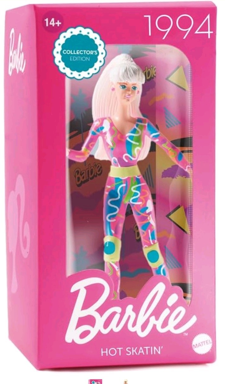 Barbie Collectible Figure 1995 Hot Skatin 6\ Barbie Collectible Figure 1995 Hot Skatin 6\