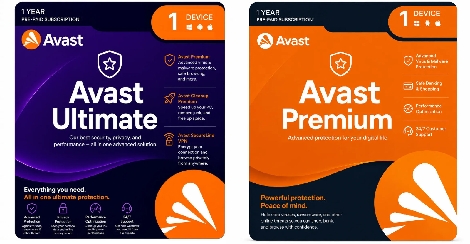 Avast Premium & AvastUltimate 2026 - 1 or 2 years for 1-10 devices