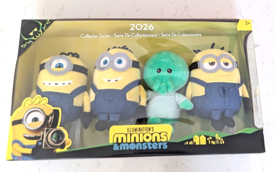 Illumination's Minions & Monsters 2026 Collector Series Plush Set NEW J Bridges