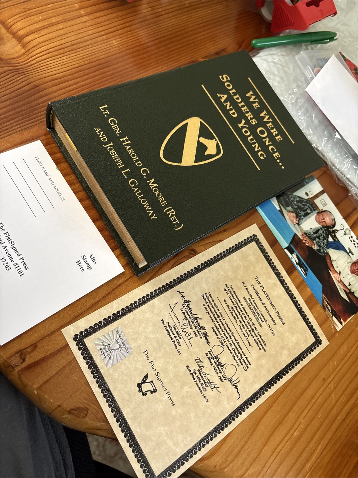 “We Were Soldiers Once...And Young” LE Flat Signed Press “We Were Soldiers Once...And Young” LE Flat Signed Press