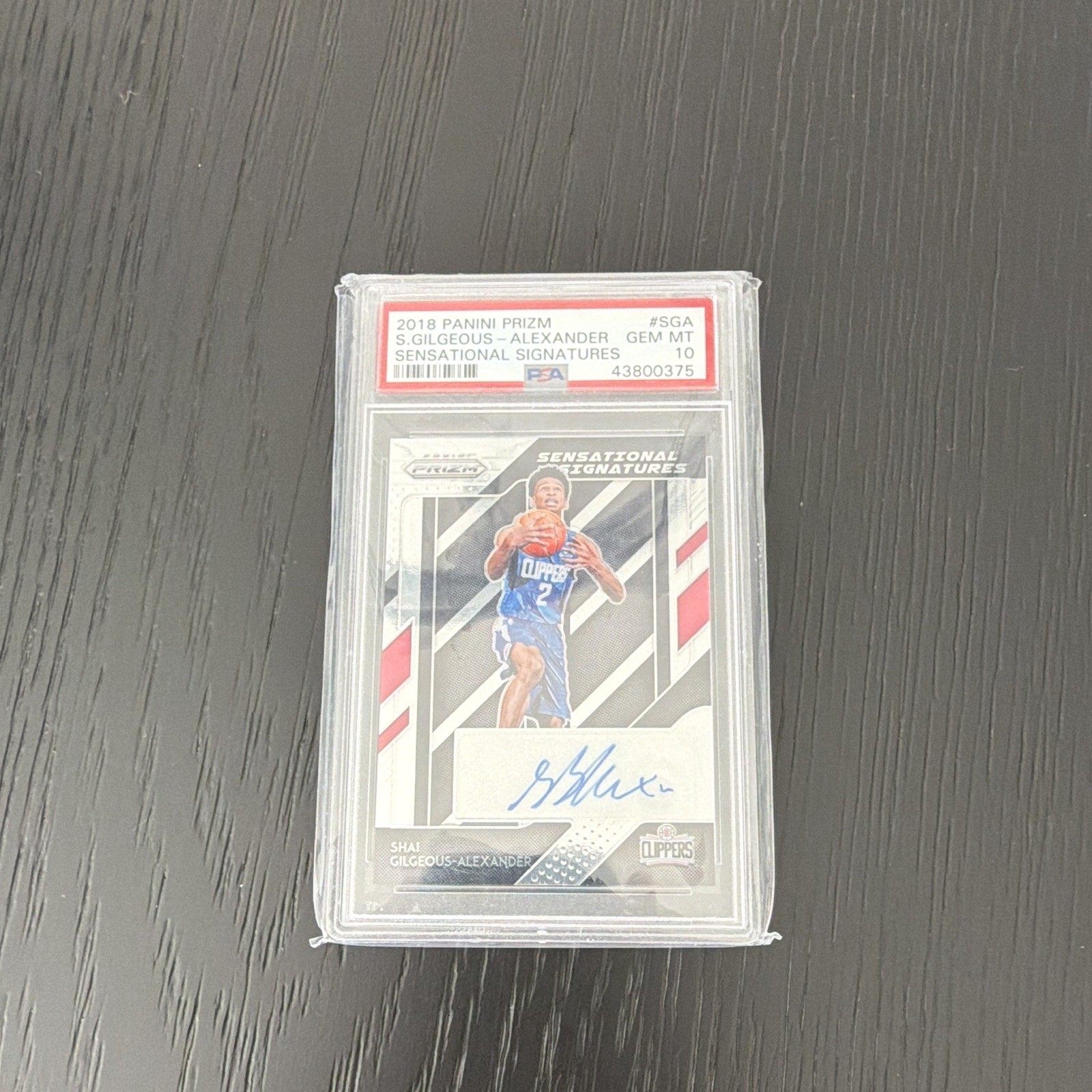 Panini Prizm 2018-19 Shai Gilgeous-Alexander SS-SGA RC Auto PSA 10 Panini Prizm 2018-19 Shai Gilgeous-Alexander SS-SGA RC Auto PSA 10
