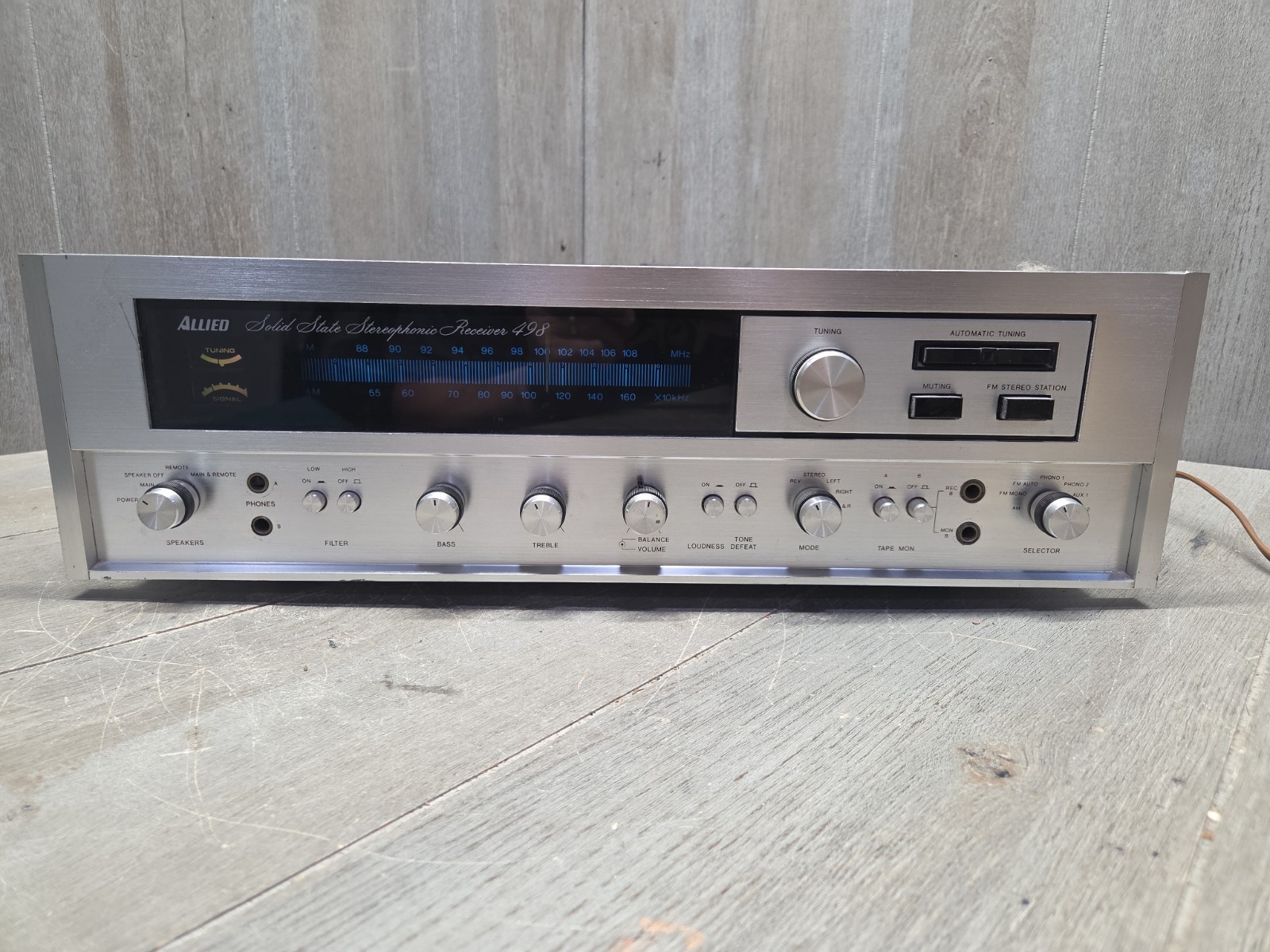 Vintage Allied 498 Solid State Stereophonic Receiver 