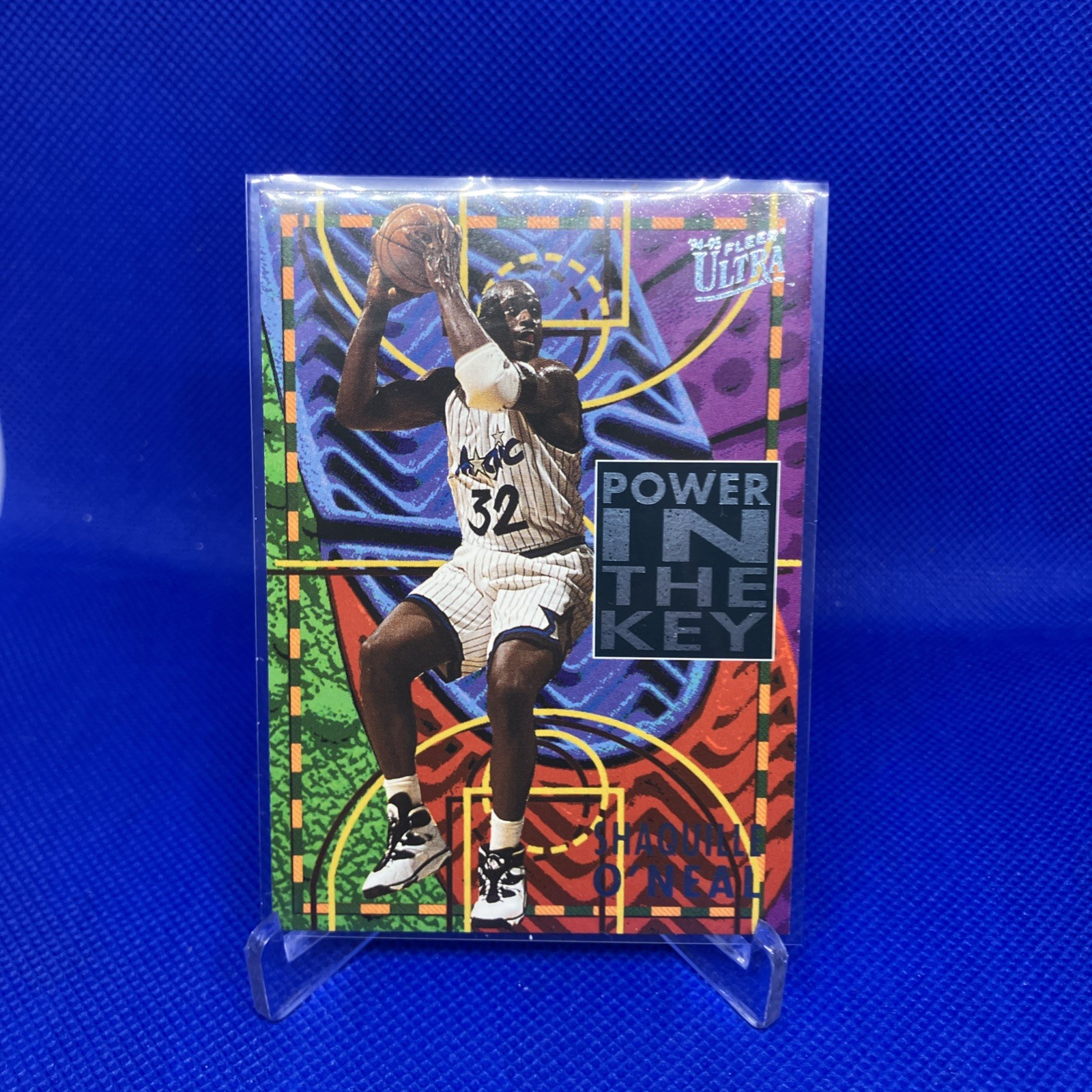 1994-95 Fleer Ultra - Power in the Key Shaquille O\'Neal #7 1994-95 Fleer Ultra - Power in the Key Shaquille O\'Neal #7
