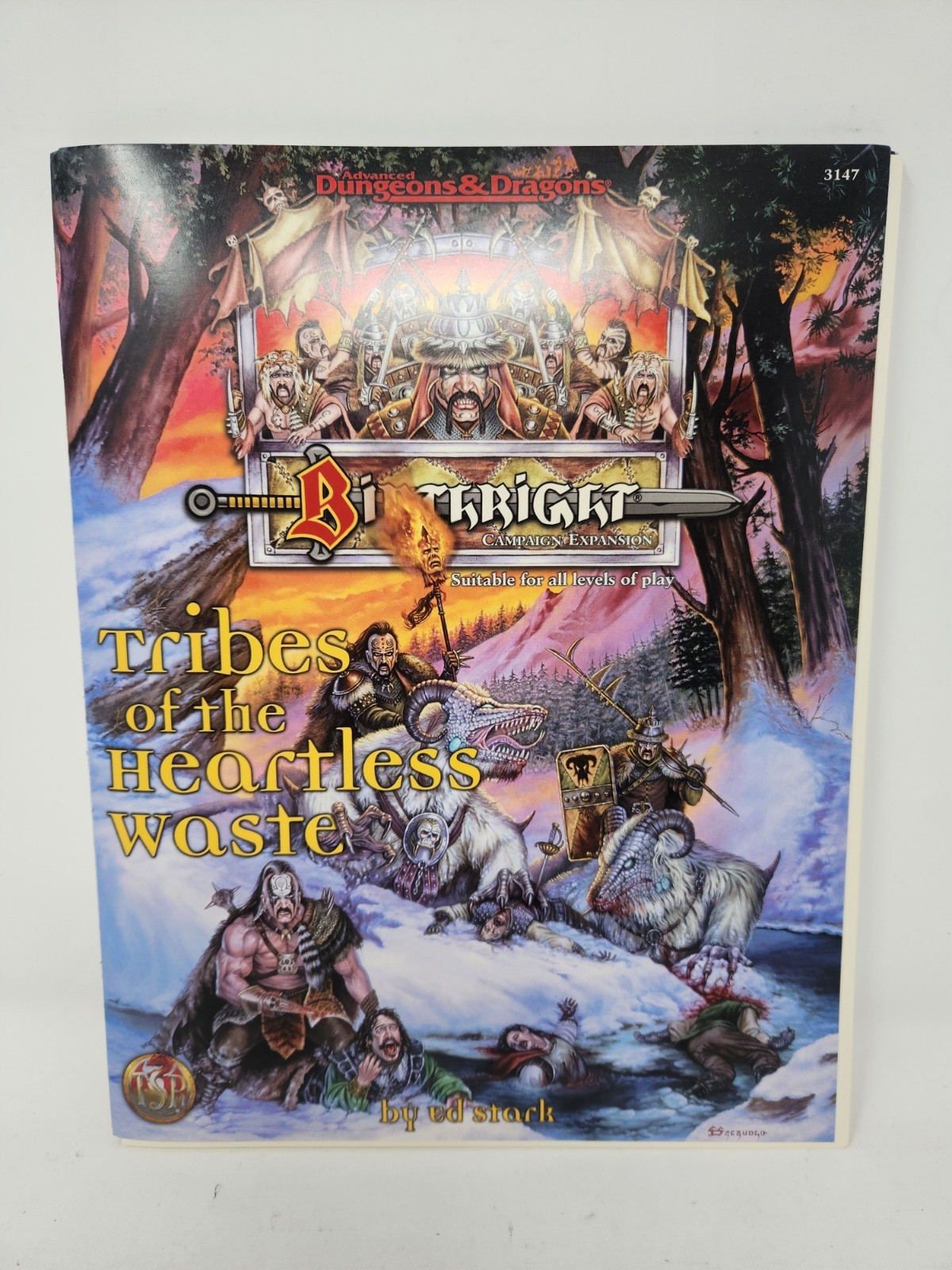 TSR 1997 D&D Advanced Dungeons and Dragons Birthright Heartless Waste Unplayed