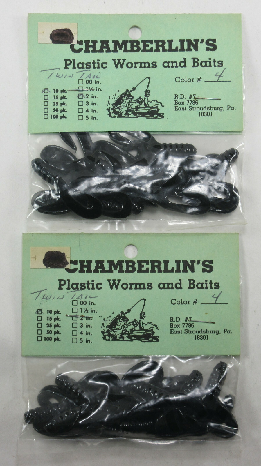 Vintage Handcrafted 2 inch twin tail grub - Black- 2 packs Vintage Handcrafted 2 inch twin tail grub - Black- 2 packs