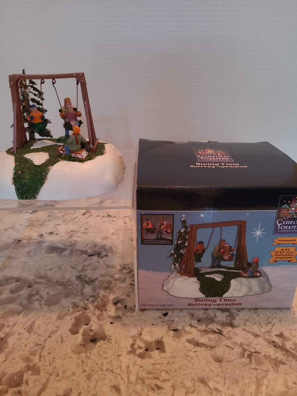 Lemax 2004 Carole Towne Christmas Village Animated Swingset Time #44192 Lemax 2004 Carole Towne Christmas Village Animated Swingset Time #44192