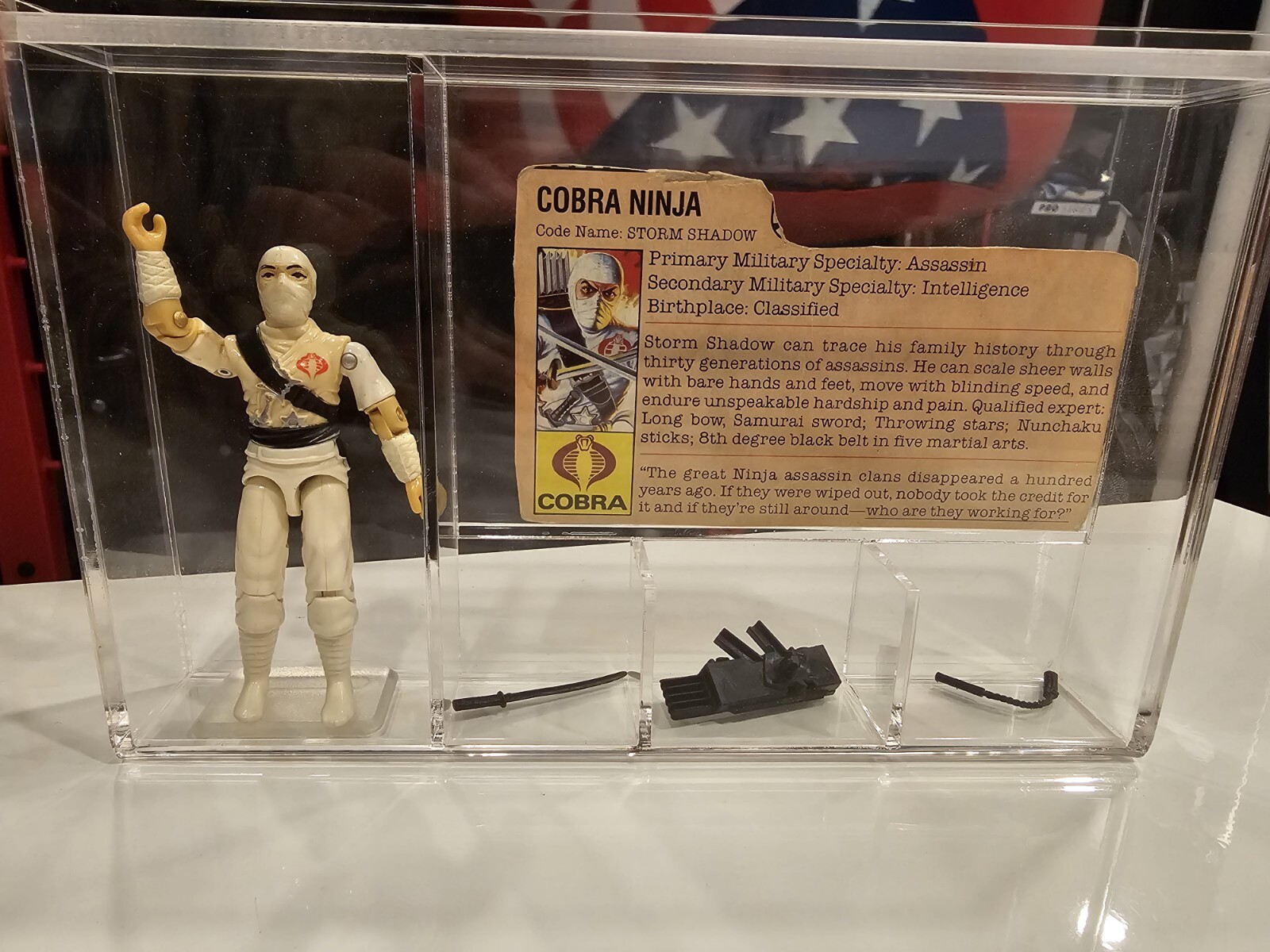 GI JOE Acrylic Display Case- (Figure NOT inc)  
