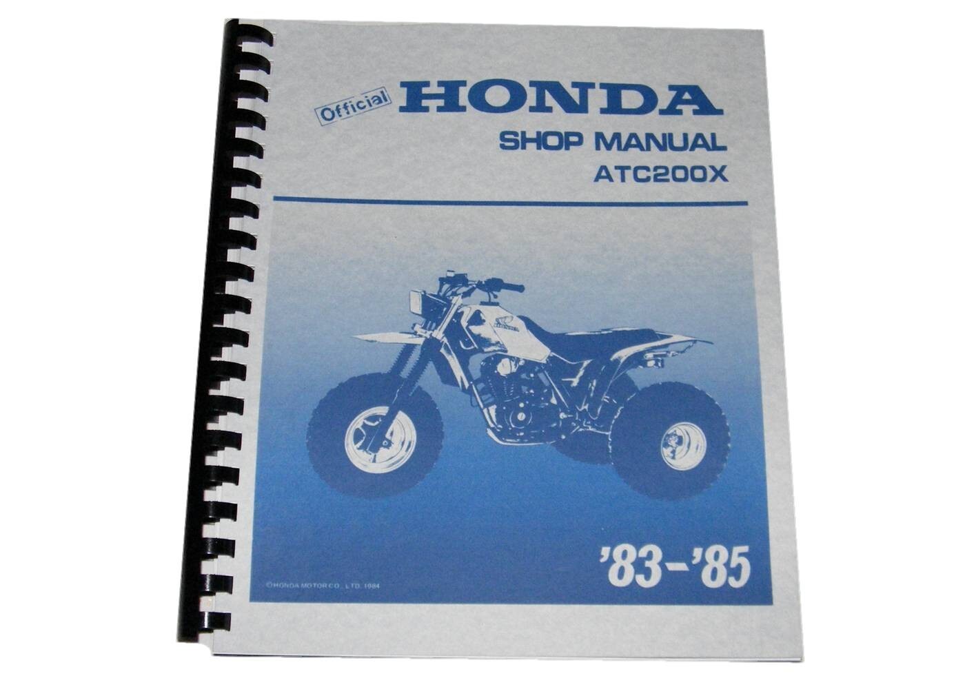 Honda Shop Manual 1983-85 ATC 200X