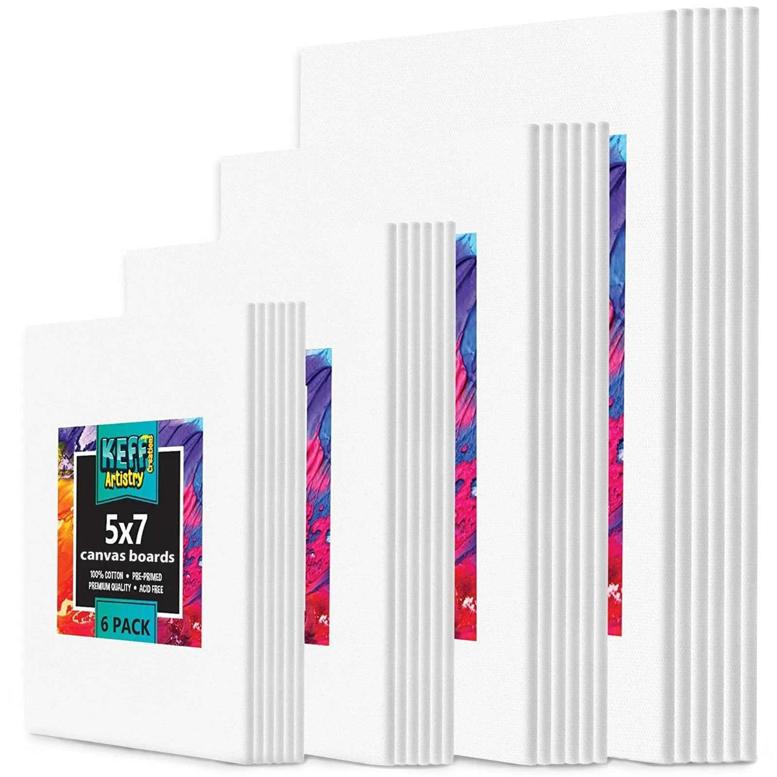 24-Pack π£π₯ππ ππ¨π Canvas for Painting, 6 of 5x7, 8x10, 9x12,11x14 Painting 24-Pack π£π₯ππ ππ¨π Canvas for Painting, 6 of 5x7, 8x10, 9x12,11x14 Painting