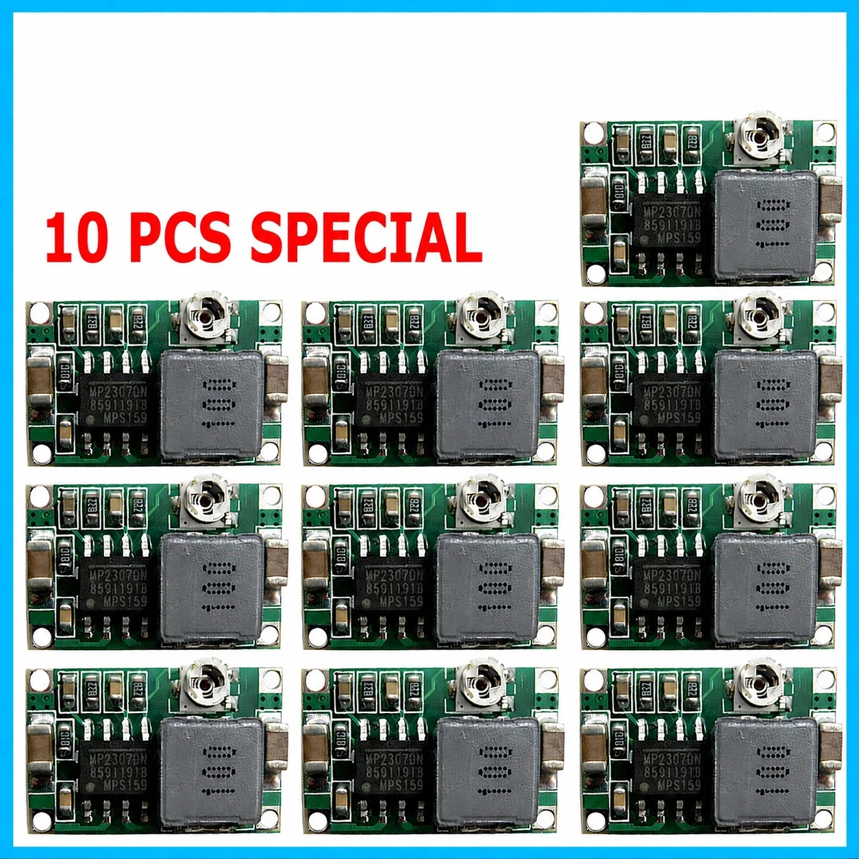 10X Mini360 3A DC Voltage Step Down Power Converter Buck Module 3.3V 5V 9V 12V