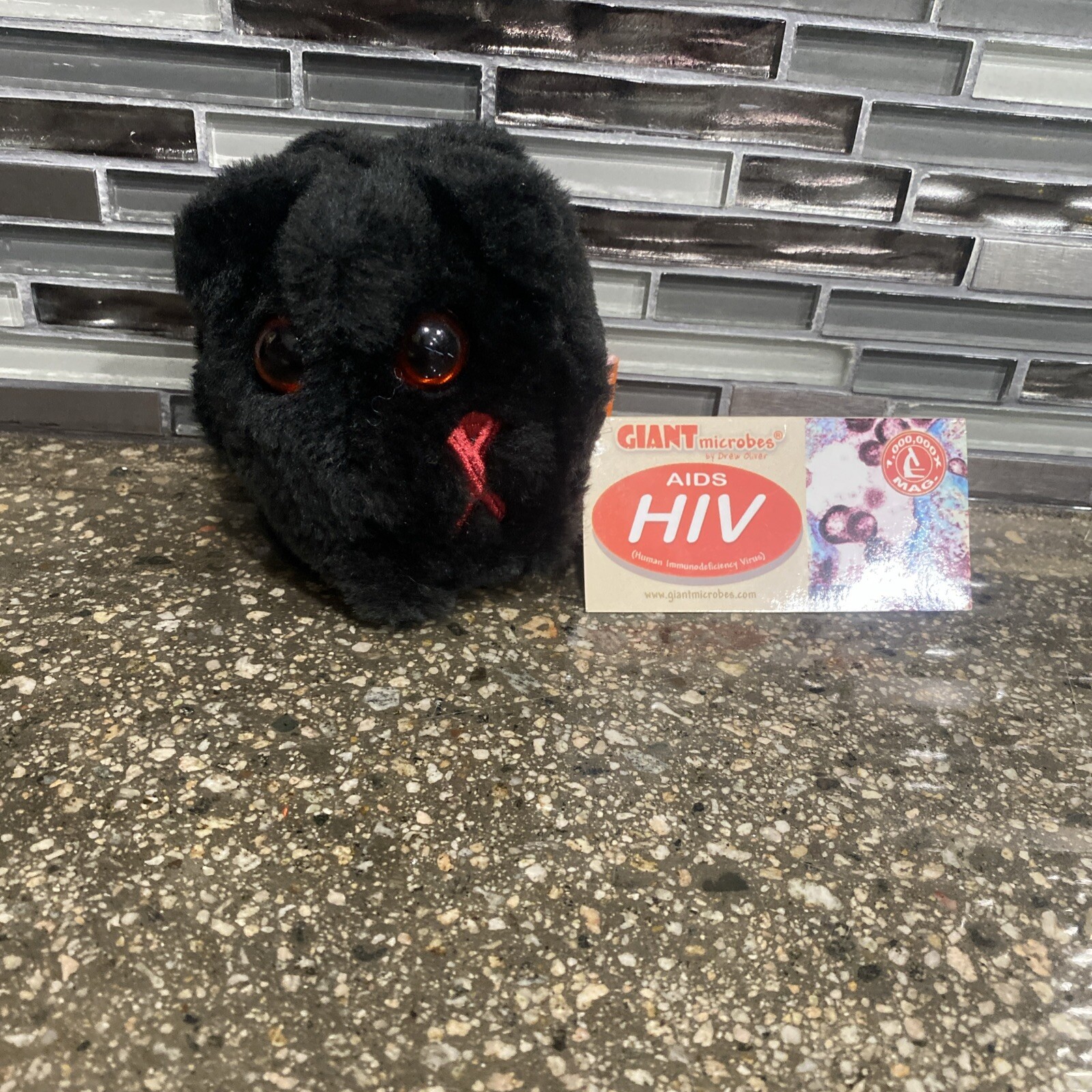 GIANT MICROBES-HIV AIDS-Stuffed Plush Human Immunodeficiency Virus STD Venereal GIANT MICROBES-HIV AIDS-Stuffed Plush Human Immunodeficiency Virus STD Venereal