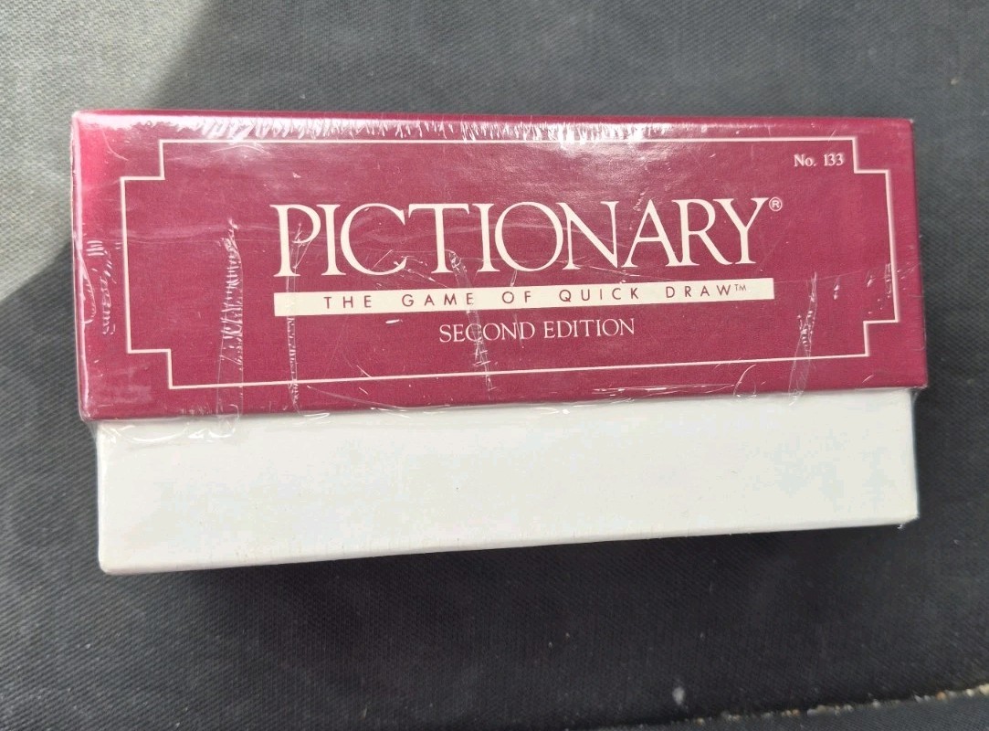 Pictionary Game Second Edition Card Set Box No 133 Vintage 1987 - New Sealed Pictionary Game Second Edition Card Set Box No 133 Vintage 1987 - New Sealed