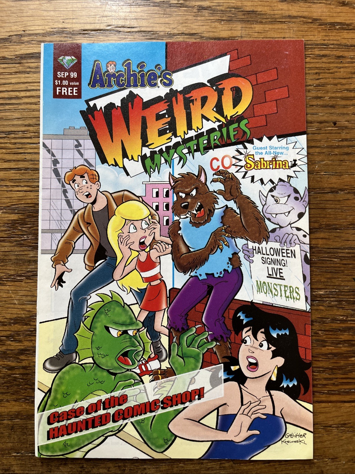 Archie's Weird Mysteries (1999) # 1 Diamond Ashcan Promo NM -X Archie's Weird Mysteries (1999) # 1 Diamond Ashcan Promo NM -X