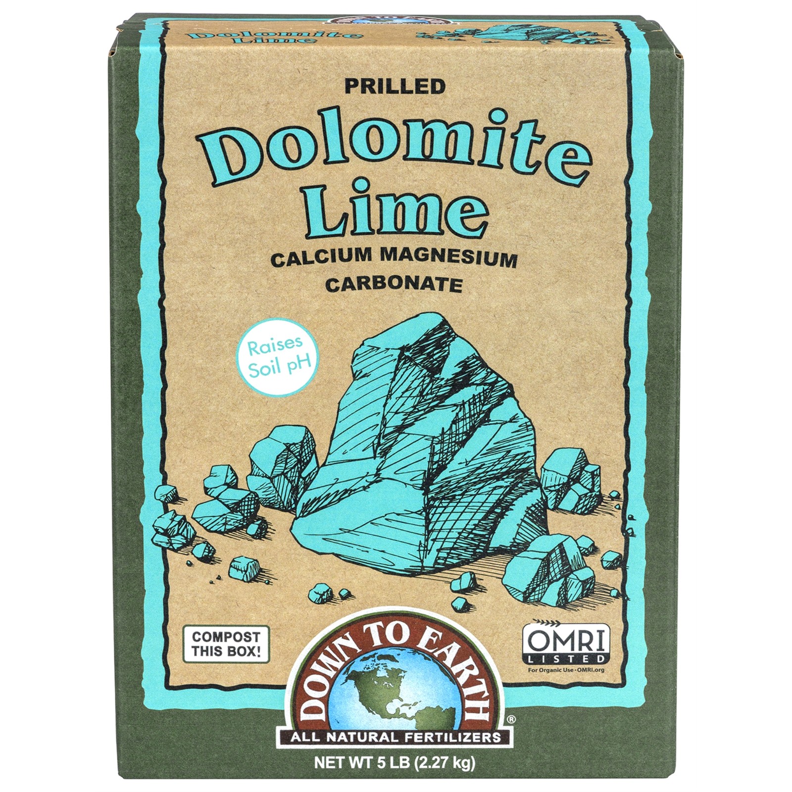 Down to Earth Organic Prilled Dolomite Lime Amendment and Fertilizer, 5 lbs Down to Earth Organic Prilled Dolomite Lime Amendment and Fertilizer, 5 lbs