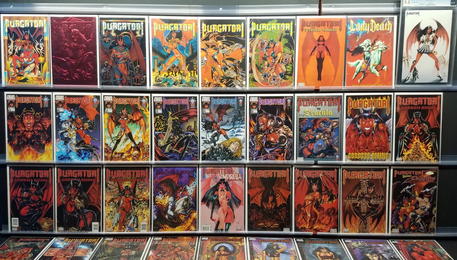 PURGATORI VAMPYRE'S MYTH 0  1 VARIANT 2 3 1998 1-7 GODDESS RISING 1-3 36 COMICS