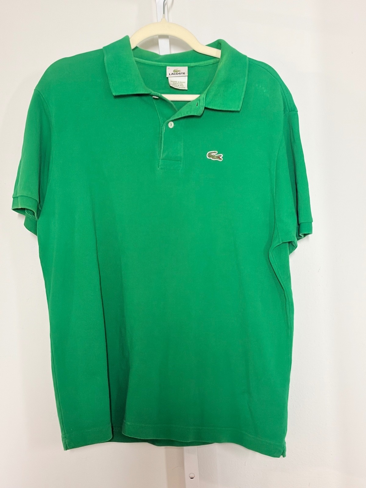 Lacoste Men\'s Green dize 2XL Classic Polo Shirt 100% Cotton Size 7 Lacoste Men\'s Green dize 2XL Classic Polo Shirt 100% Cotton Size 7