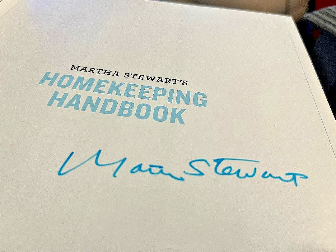 Martha Stewart's Homekeeping Handbook SIGNED Essential Guide HC Book 1st Ed 2006