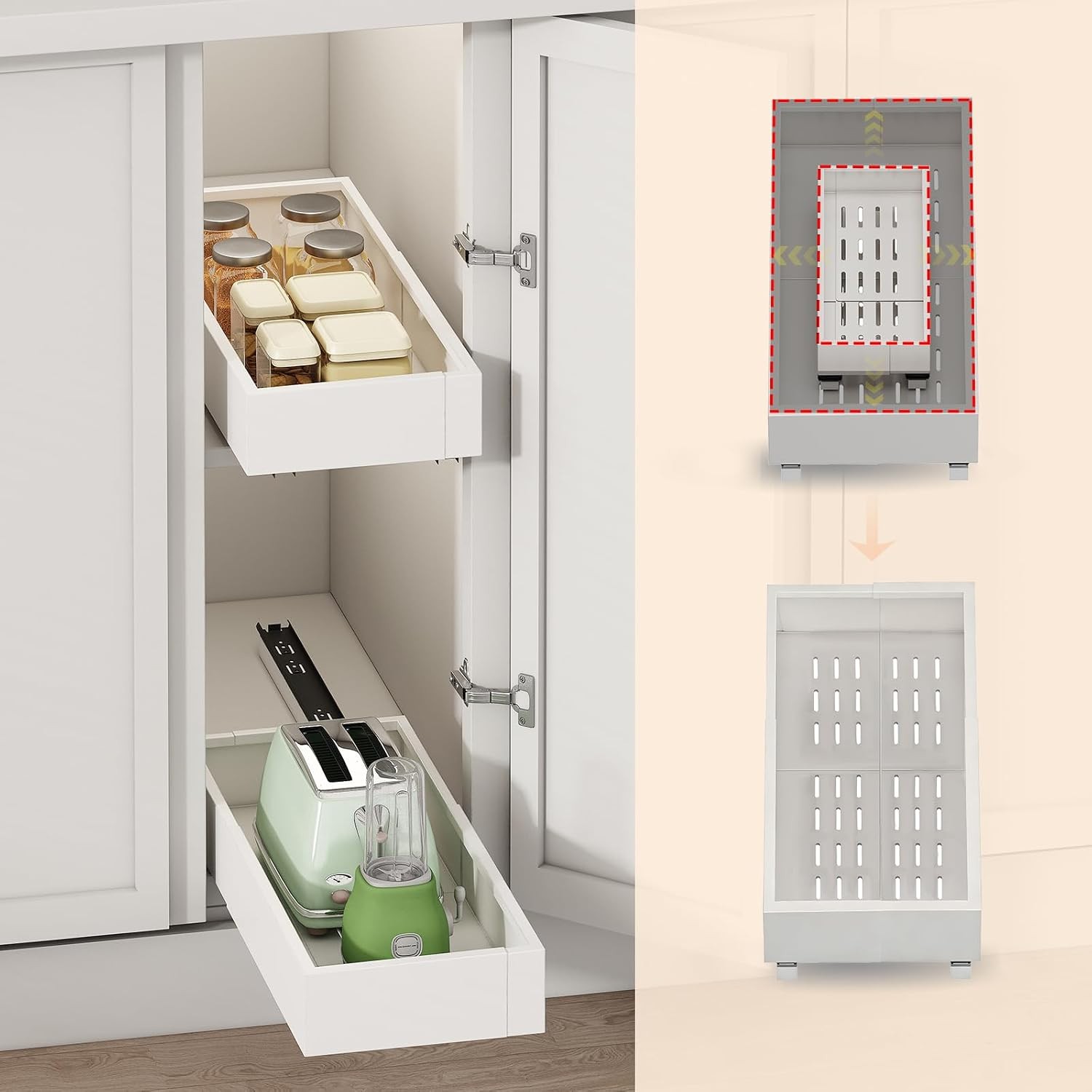 2Pc Pull out Cabinet Organizer,7