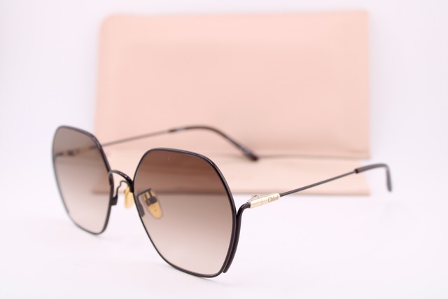 NEW CHLOE CH 0169SA 007 BROWN GOLD GUNMETAL GRADIENT AUTHENTIC SUNGLASSES 59-16 NEW CHLOE CH 0169SA 007 BROWN GOLD GUNMETAL GRADIENT AUTHENTIC SUNGLASSES 59-16