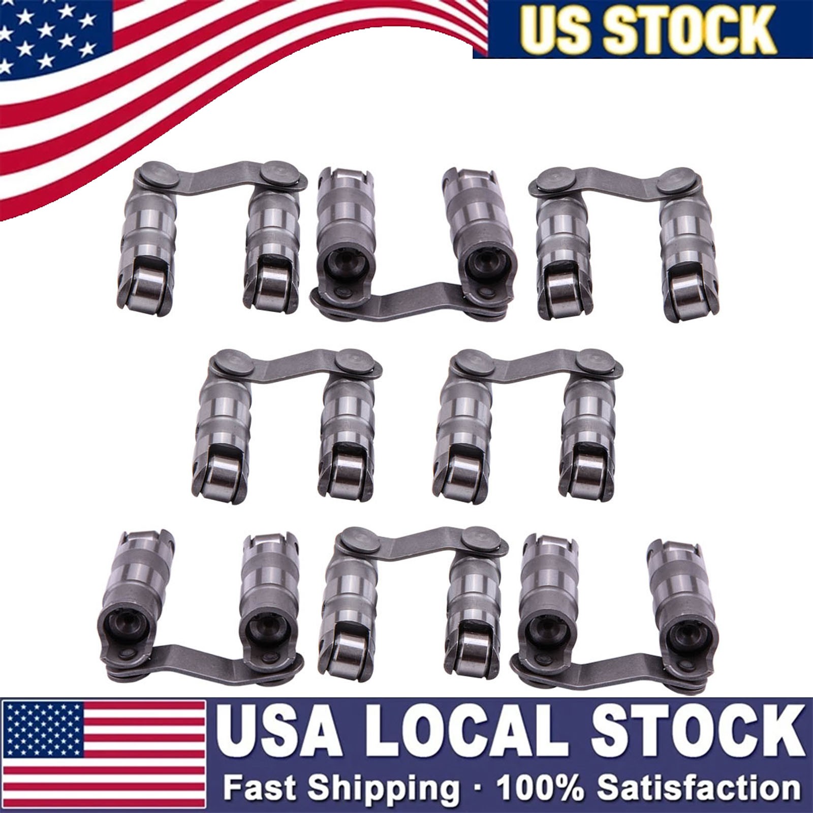 16 Hydraulic Roller Lifter Set for Chevy Chevrolet Big Block BBC 396 402 427 454