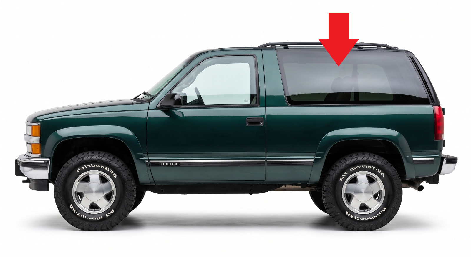 Fits 1993-1999 Blazer/Tahoe, GM Yukon 2DR Left Driver Side Quarter Glass