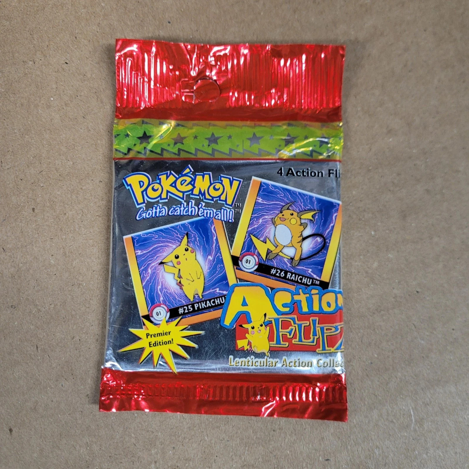 1999 Pokemon Action Flipz Premier Edition Box 1 Sealed Pack 1999 Pokemon Action Flipz Premier Edition Box 1 Sealed Pack