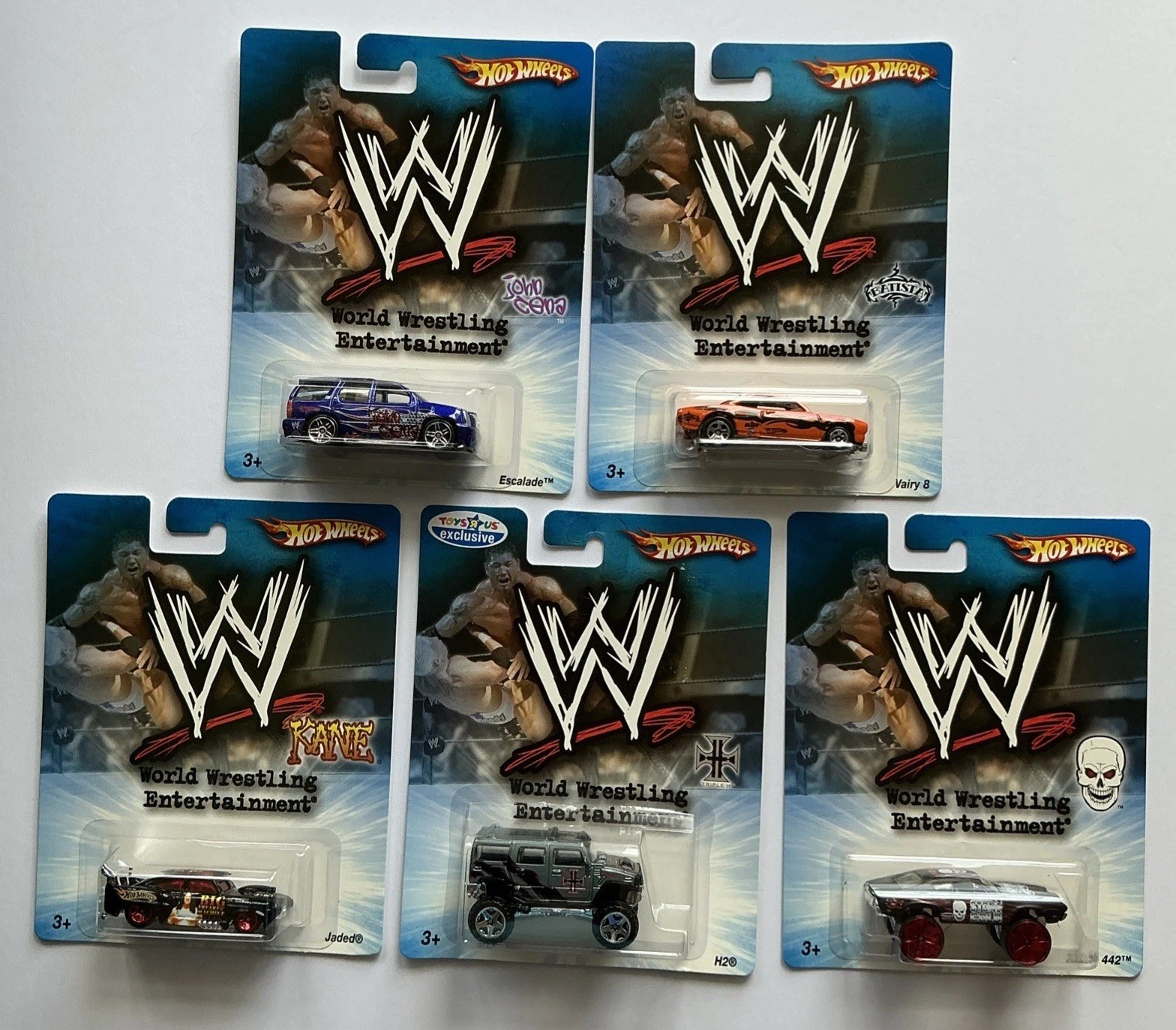 Hot Wheels 2006 WWE World Wrestling Entertainment Lot of 5 Vehicles MOC Hot Wheels 2006 WWE World Wrestling Entertainment Lot of 5 Vehicles MOC