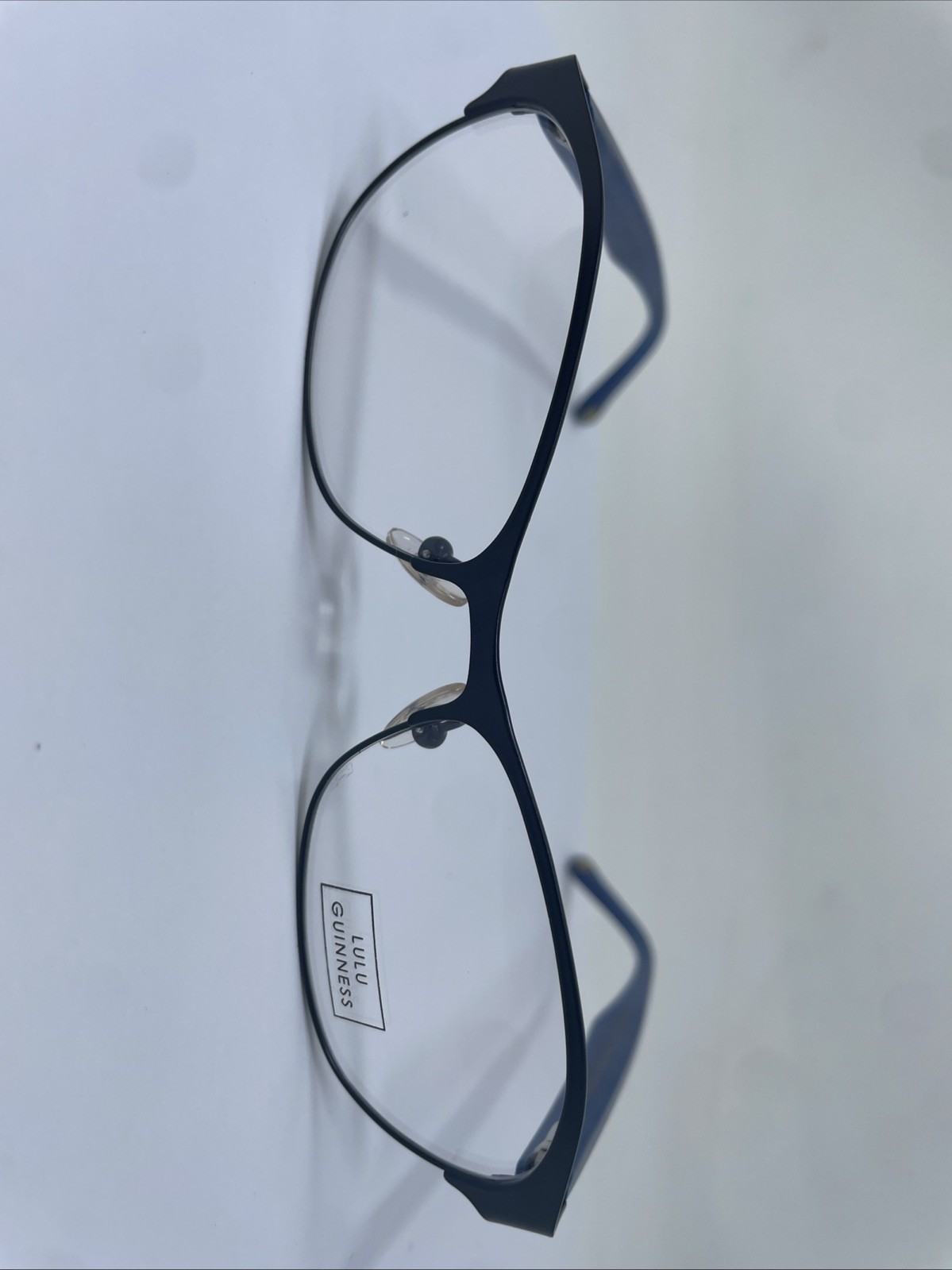 NEW Lulu Guinness L765 Womens DESIGNER Frames Blue Rectangular 53-16-140 C34