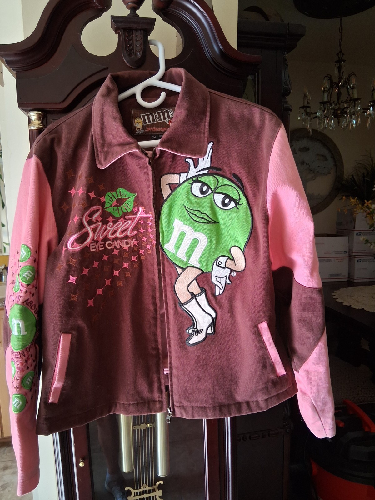 LADIES VINTAGE PINK AND BROWN M&M\'S \ LADIES VINTAGE PINK AND BROWN M&M\'S \