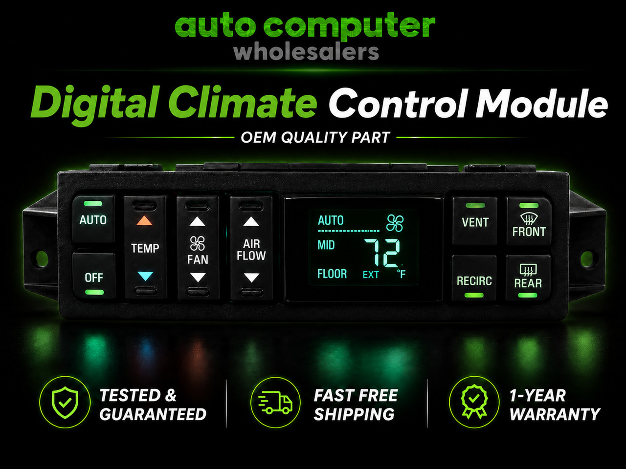 1994-1996 Buick Park Avenue AC Heat Temperature Climate Control 16202304 REMAN 1994-1996 Buick Park Avenue AC Heat Temperature Climate Control 16202304 REMAN