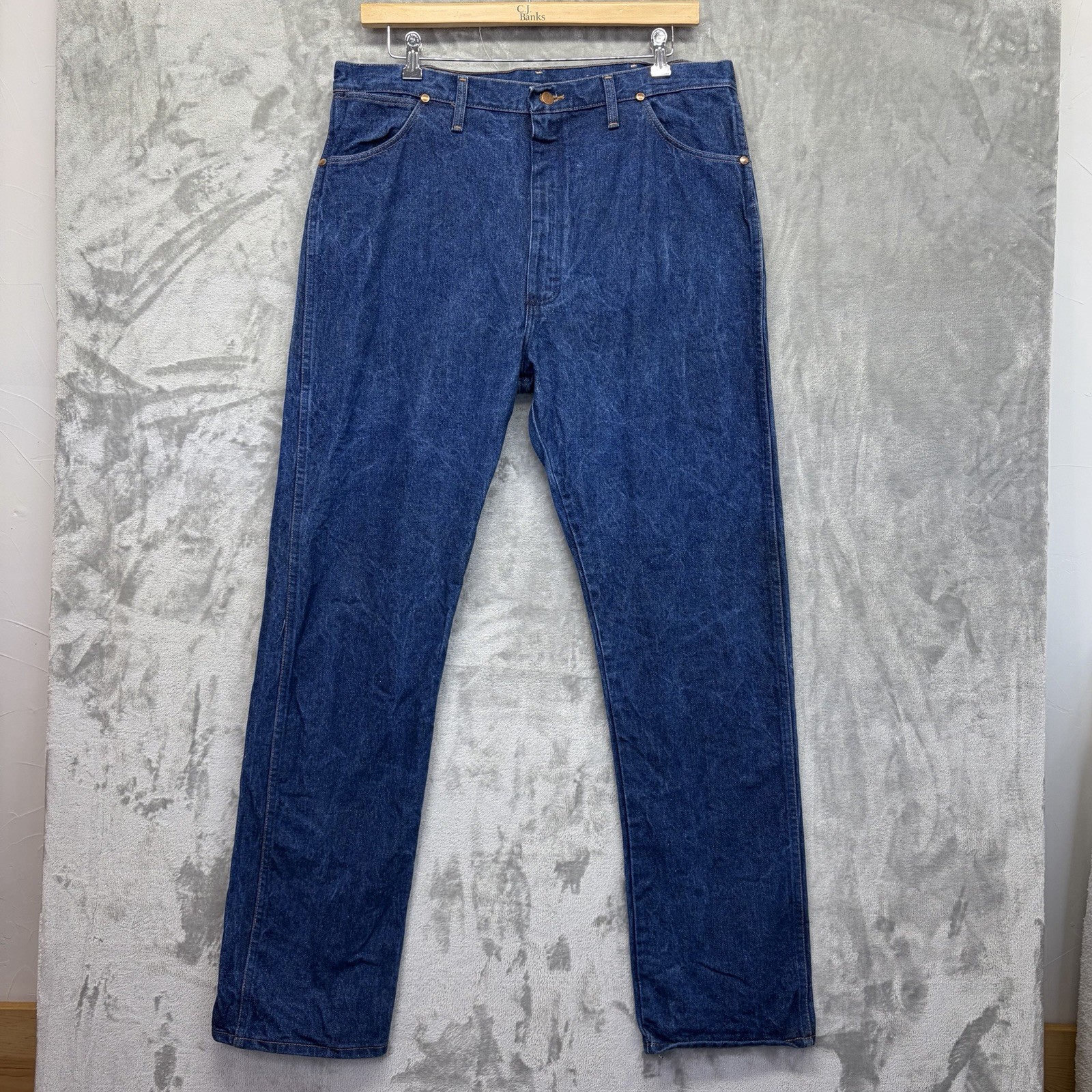Vintage Wrangler Men’s 13MWZ Jeans 40x34 Made In USA Cowboy Rodeo Ranch Faded
