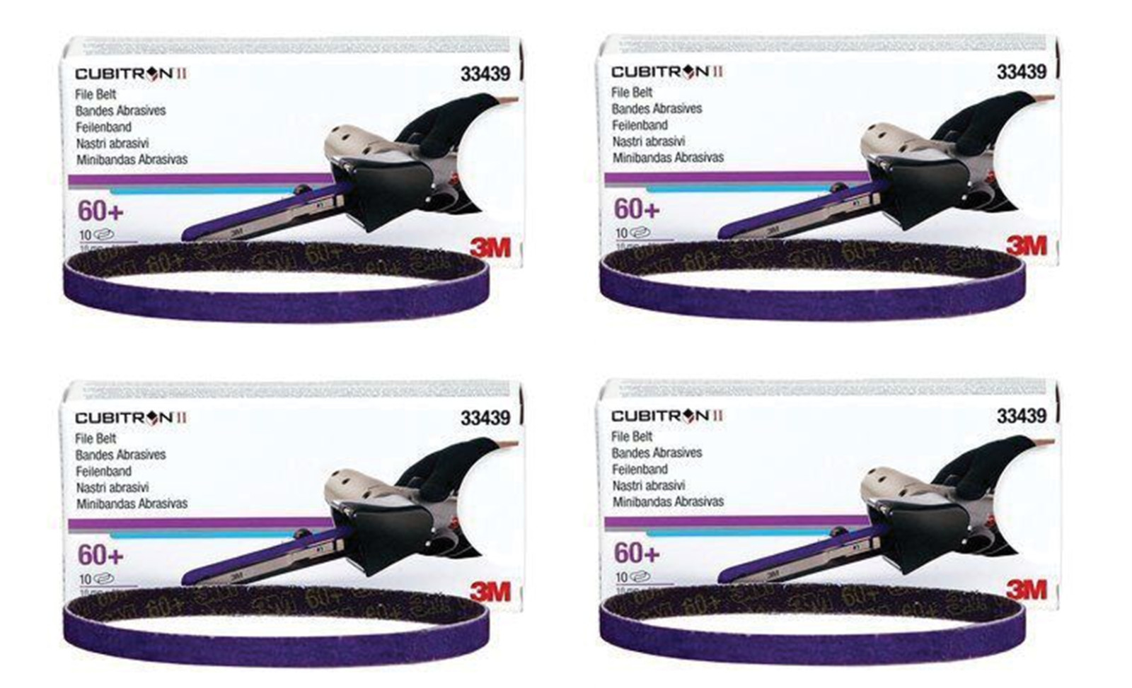 3M Cubitron II33439 786F Series File Belt, 3/8 in W x 13 in L (3M 33439) (4 BX) 3M Cubitron II33439 786F Series File Belt, 3/8 in W x 13 in L (3M 33439) (4 BX)