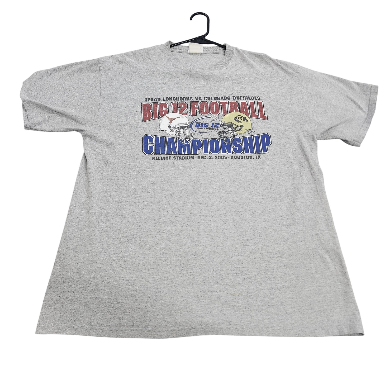 Vintage Texas Longhorns Shirt Mens XL Gray NCAA Big 12 Football Champion 2005