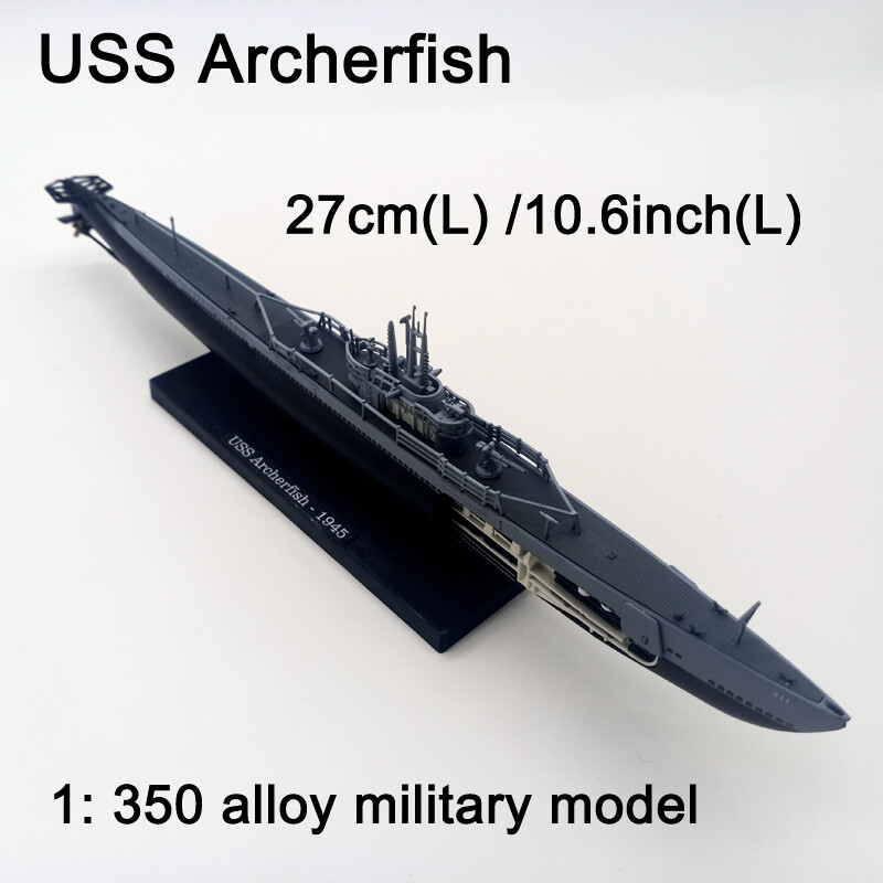 1: 350 Scale Alloy Diecast Military Model World War II Submarine Collection gift