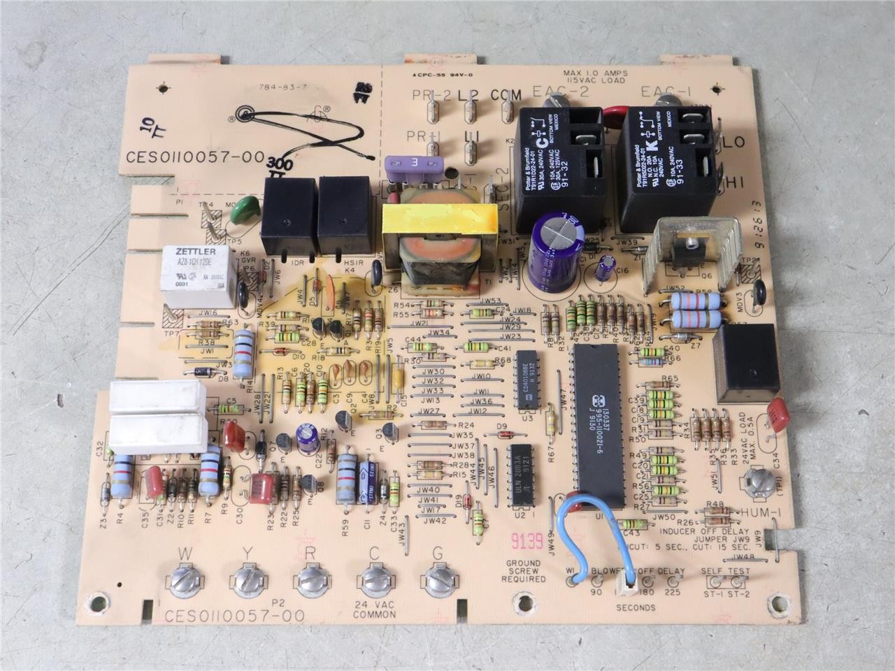 Carrier Bryant CESO110057-00 Furnace Control Circuit Board CES0110057-00