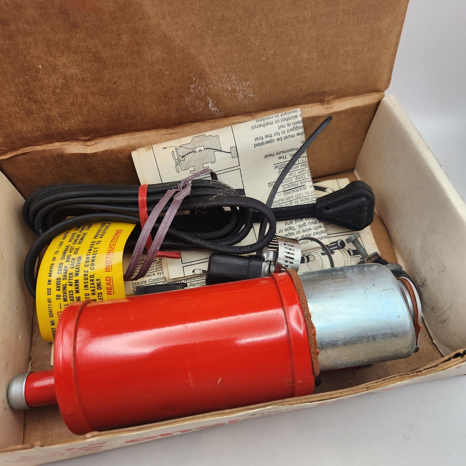 Vintage Sears Therm-O-Pump Engine Heater NOS Unsealed Box Vintage Sears Therm-O-Pump Engine Heater NOS Unsealed Box