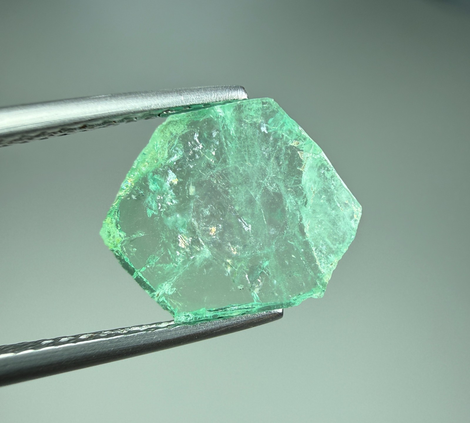 1.79 CT Panjshir Emerald Slice From Afghanistan 1.79 CT Panjshir Emerald Slice From Afghanistan