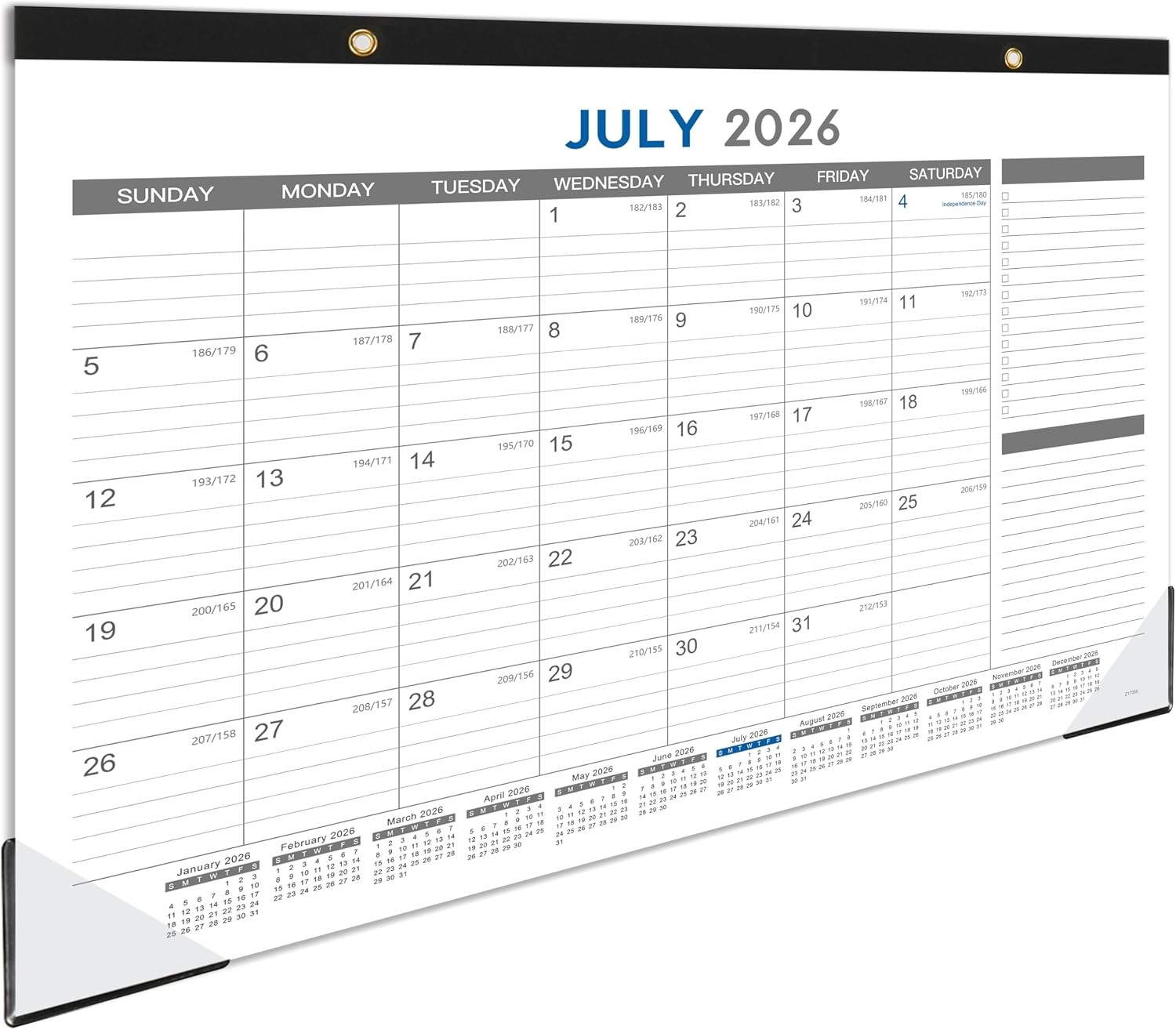 2026-2027 Desk Calendar 18 Months Calendar 17X 12 Large Office Desk Top Calendar 2026-2027 Desk Calendar 18 Months Calendar 17X 12 Large Office Desk Top Calendar