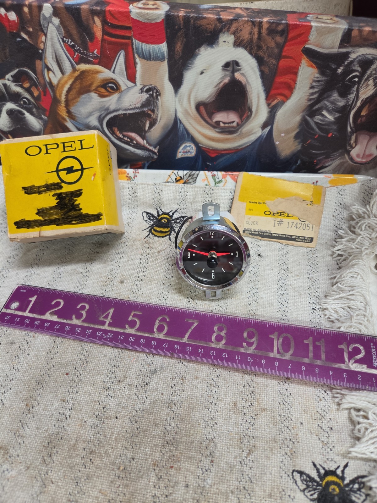 NOS 1971-1975 Opel Manta Vdo clock Assembly Working Oem NOS 1971-1975 Opel Manta Vdo clock Assembly Working Oem
