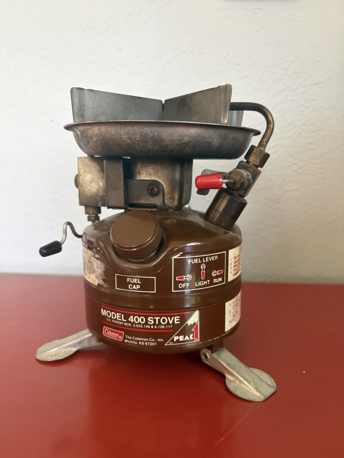 Vintage 1982 Coleman PEAK 1 Model 400 Lightweight Backpack Stove 11-82 Untested Vintage 1982 Coleman PEAK 1 Model 400 Lightweight Backpack Stove 11-82 Untested